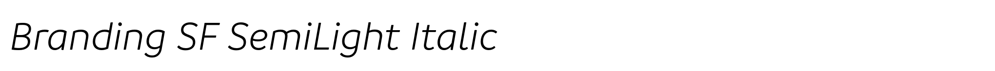 Branding SF SemiLight Italic image
